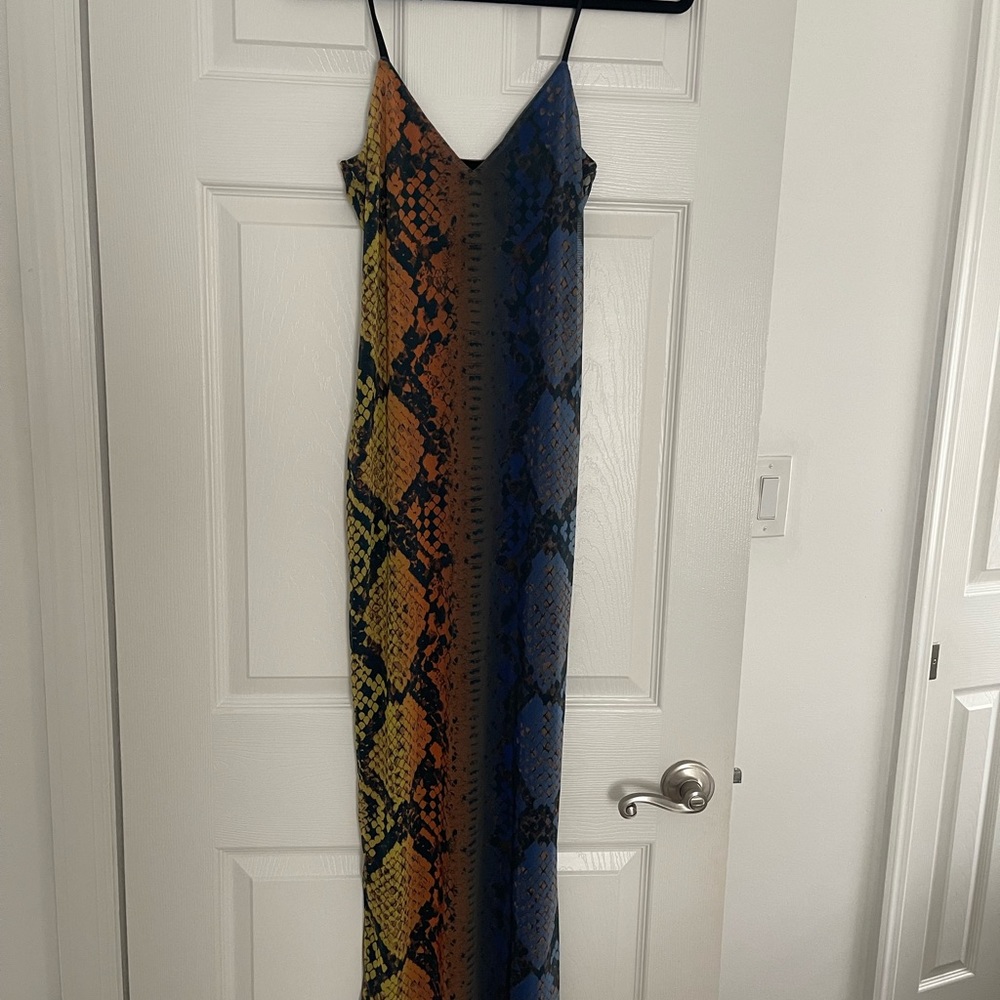 AFRM snakeskin dress